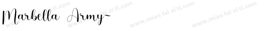 Marbella Army字体转换